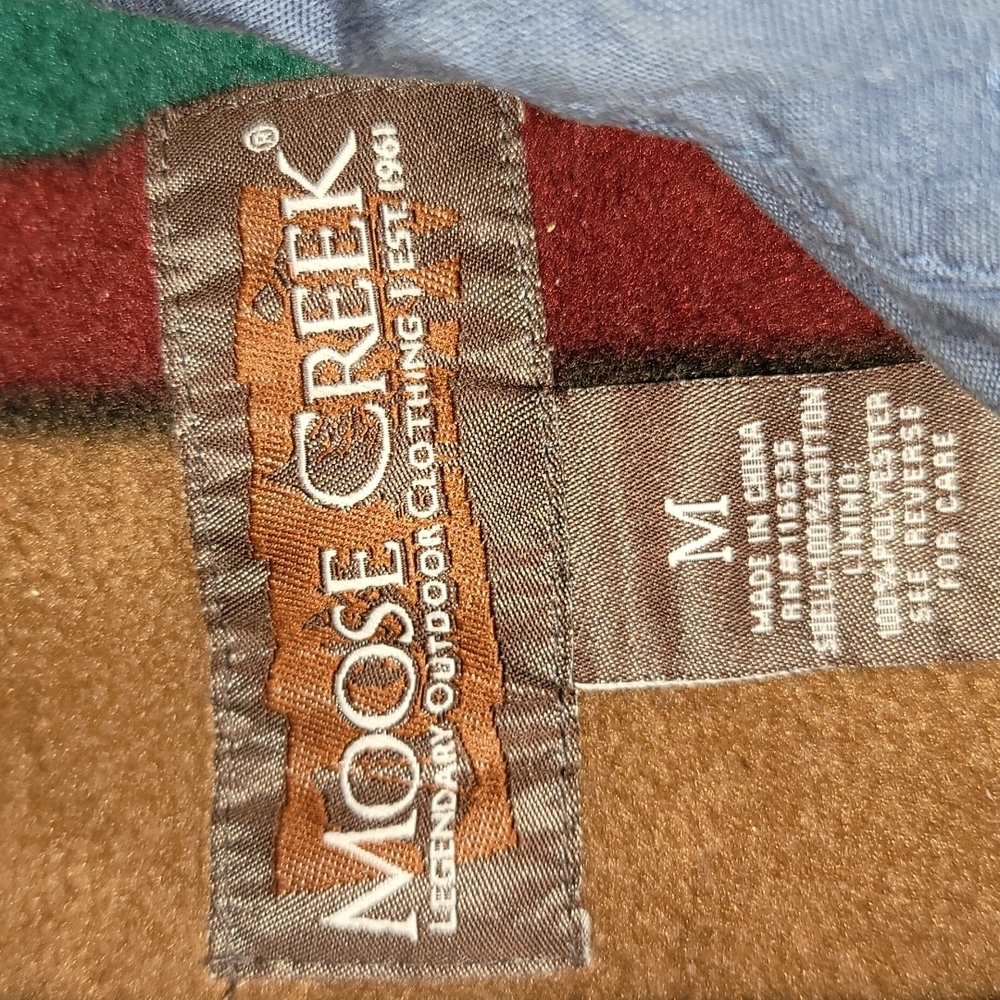 Moose Creek Shacket Blue Button Down Lined Undern… - image 2